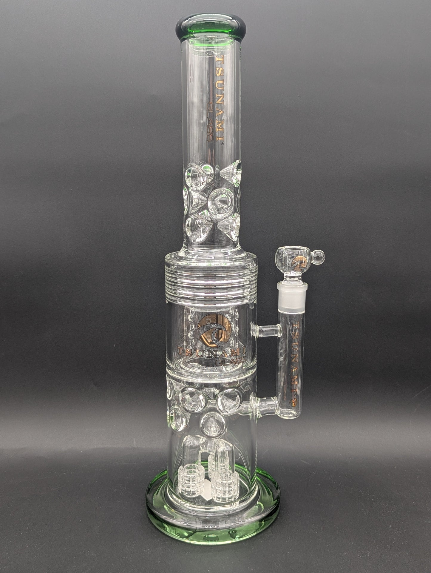 20" Tsunami Barrel Showerhead Drum Heart Honeycomb
