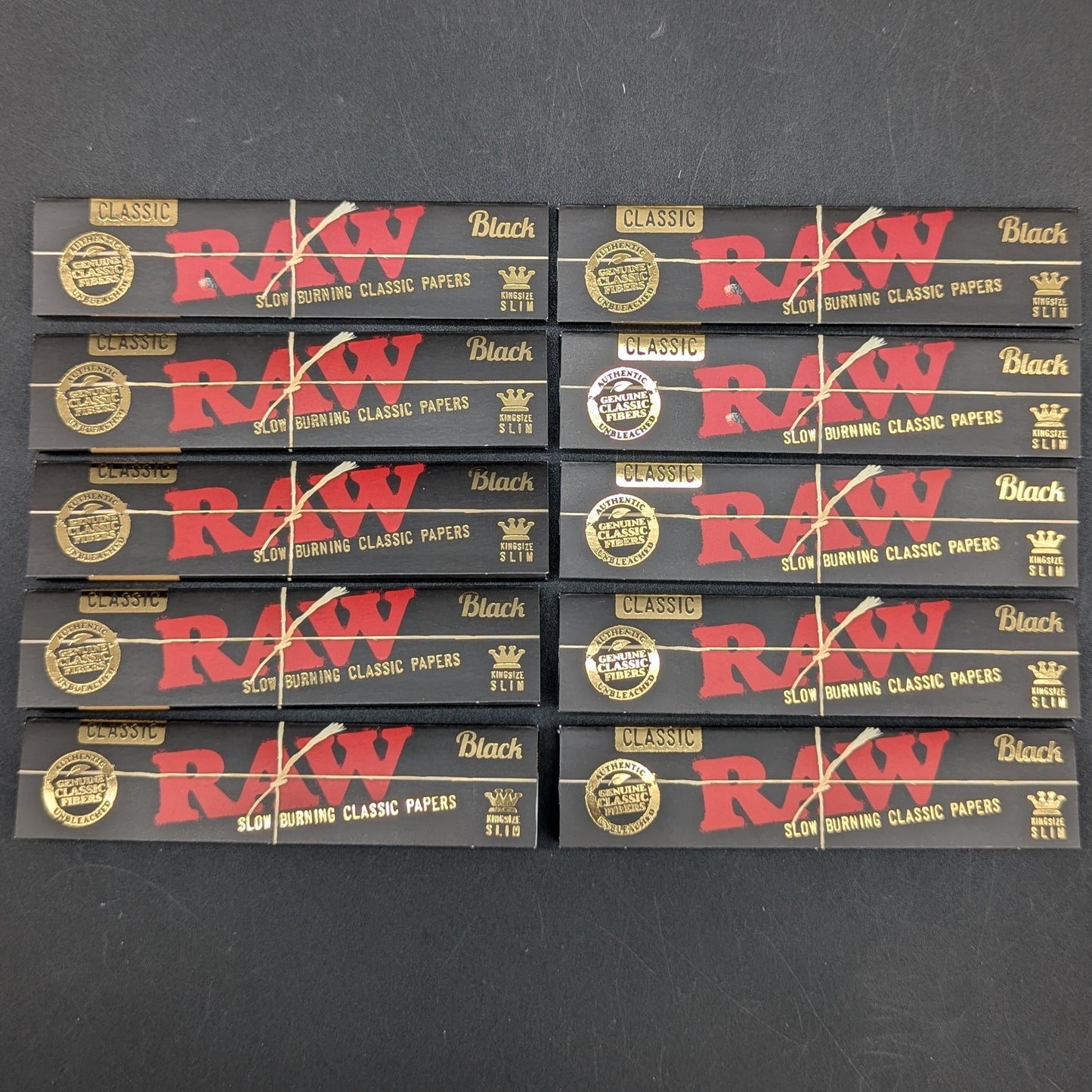RAW Classic Rolling Papers - King Size Black