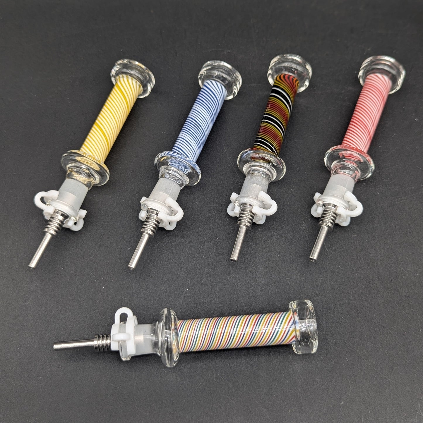 Color Swirl Mini Glass Nectar Collector