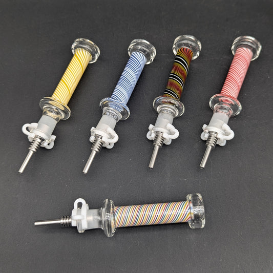 Color Swirl Mini Glass Nectar Collector
