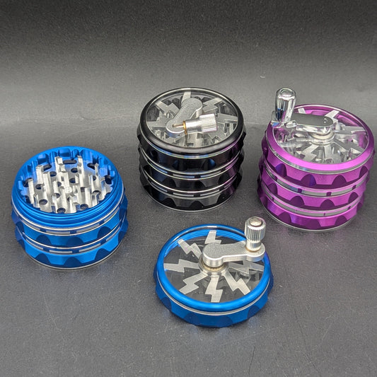 Aluminum Lightning Crank Grinder 63mm