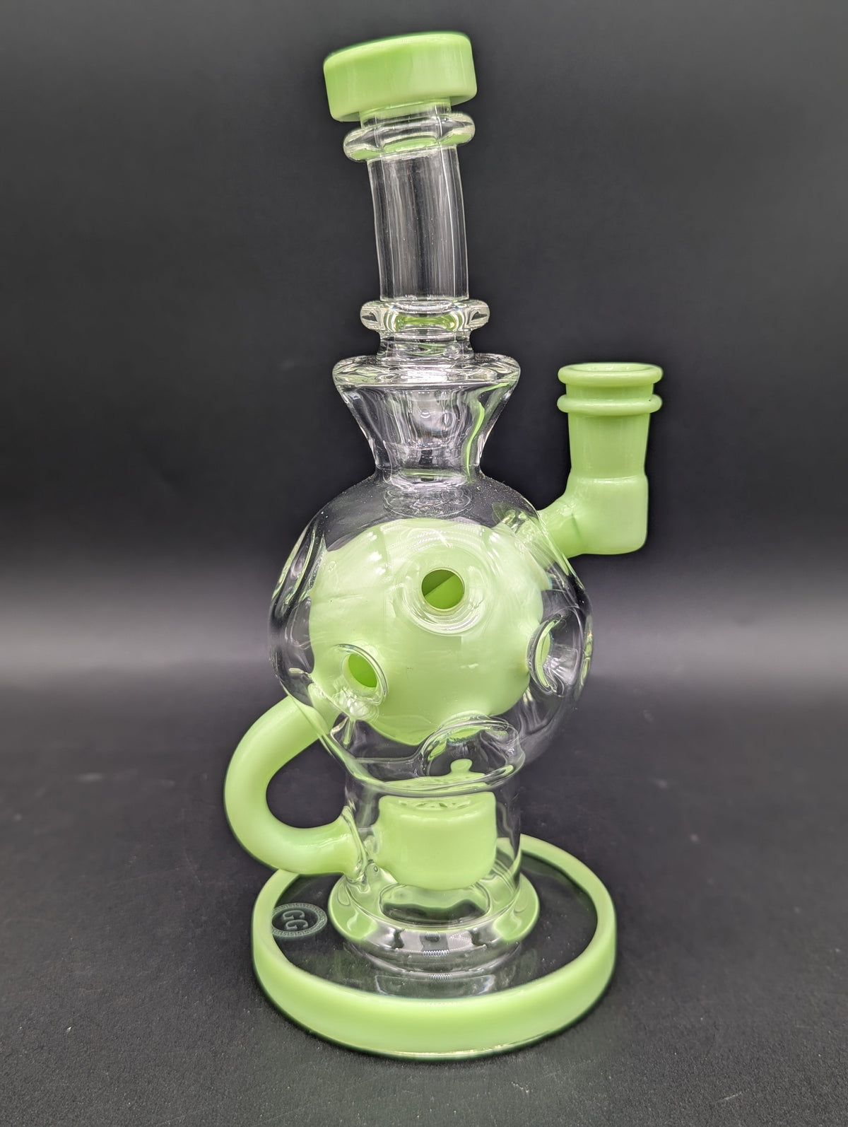 Greek Glass Exosphere Dab Rig-Avernic Smoke Shop
