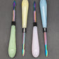 Round Glass Handle Dab Tool w/ Metal Tip