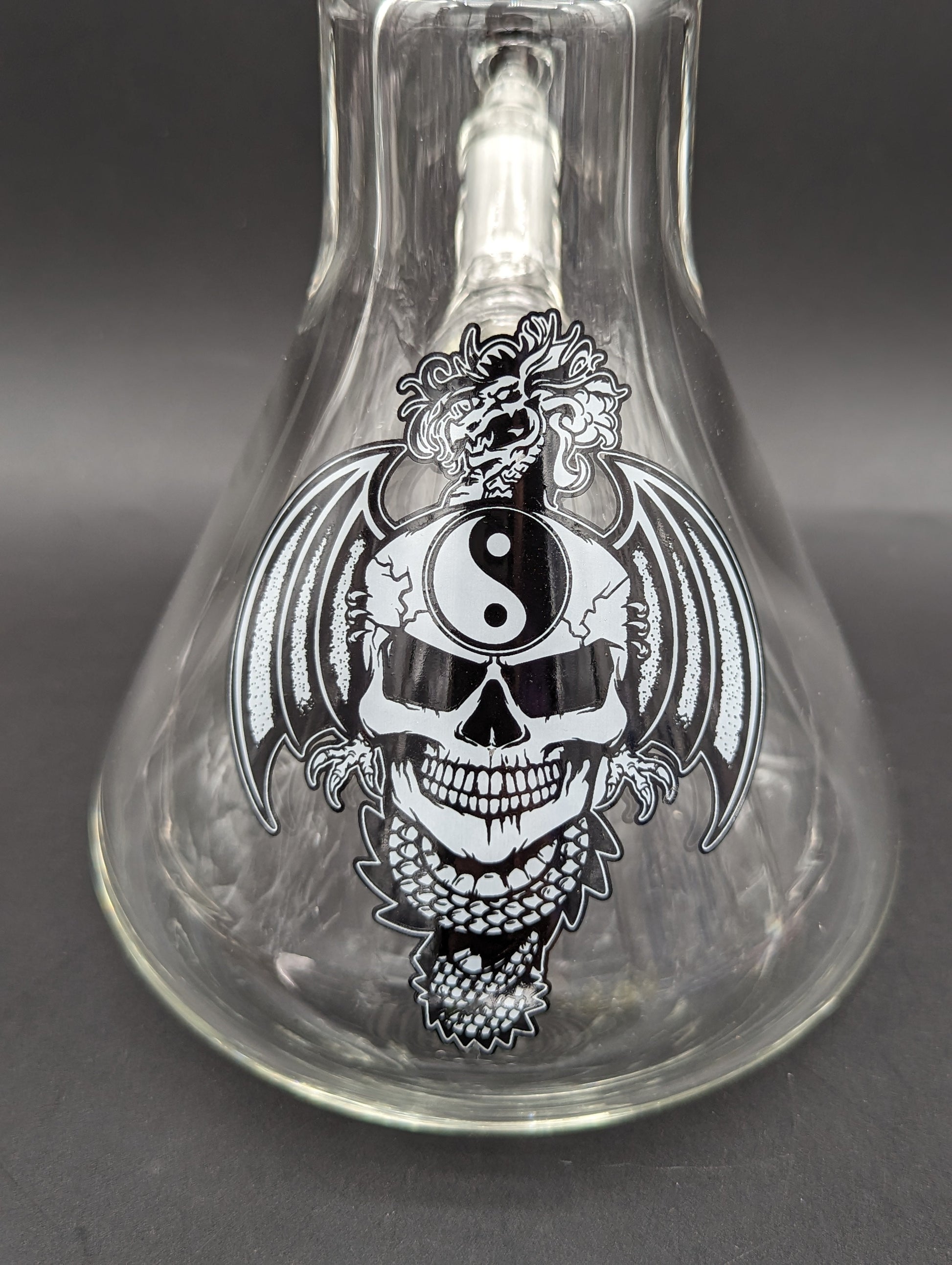 RVD Glass Flaming Zen Beaker Bong-Avernic Smoke Shop