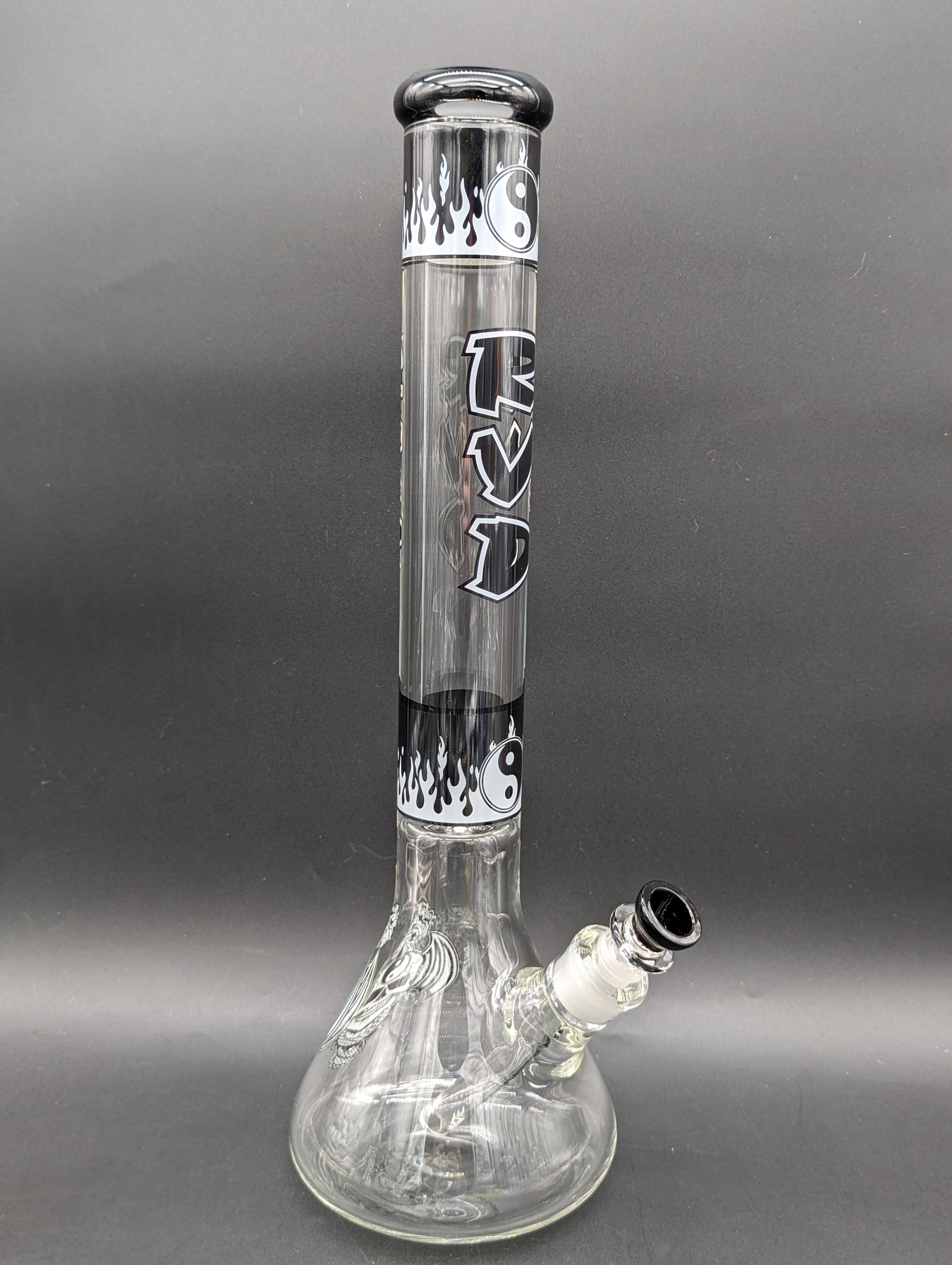 RVD Glass Flaming Zen Beaker Bong-Avernic Smoke Shop