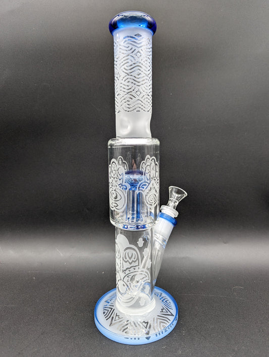 Sandblasted Straight Tube W/ Tree 12.5"