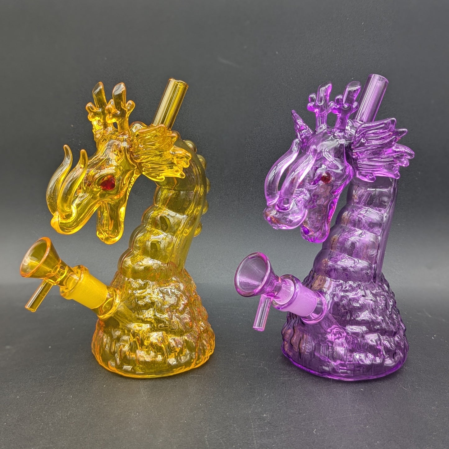 Rising Dragon Glass Water Pipe | 6.75" | 14mm