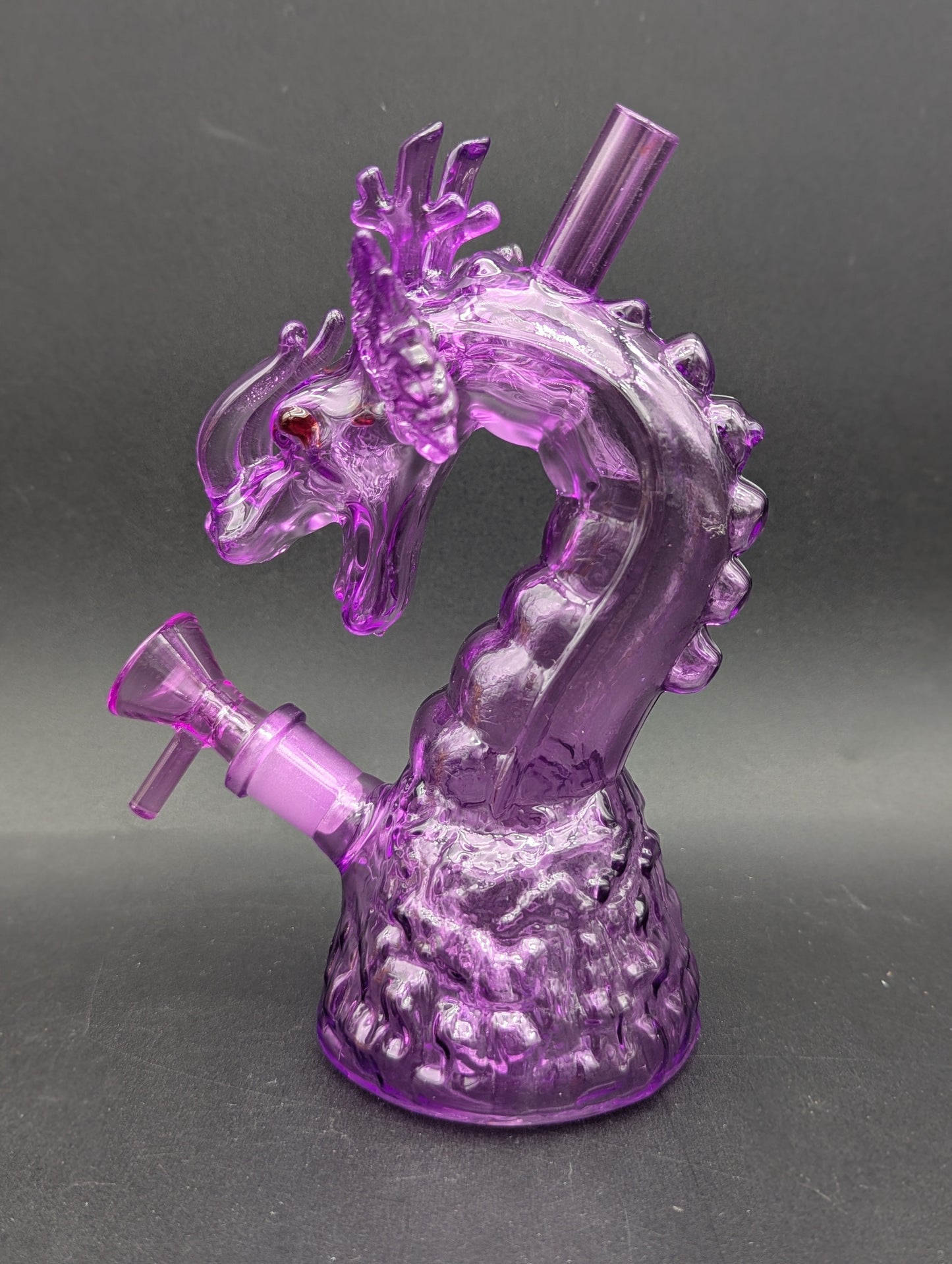 Rising Dragon Glass Water Pipe | 6.75" | 14mm