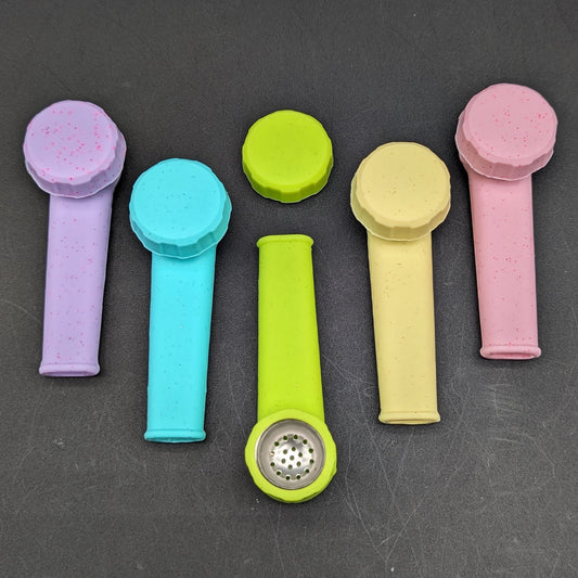 Silicone Traveler Hand Pipe w/ Cap