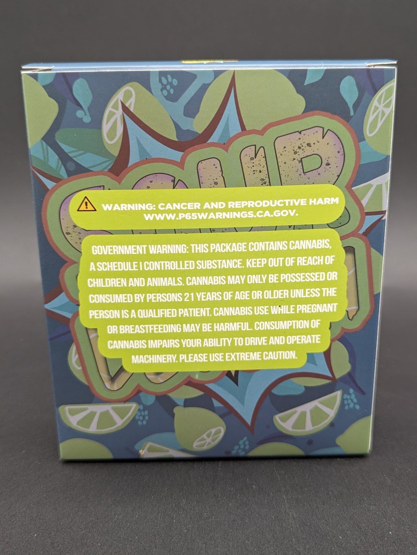 Sour Lemon 3.5g Mylar Bags + Boxes