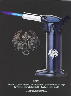 Special Blue "TORO" Flame Torch - Avernic Smoke Shop