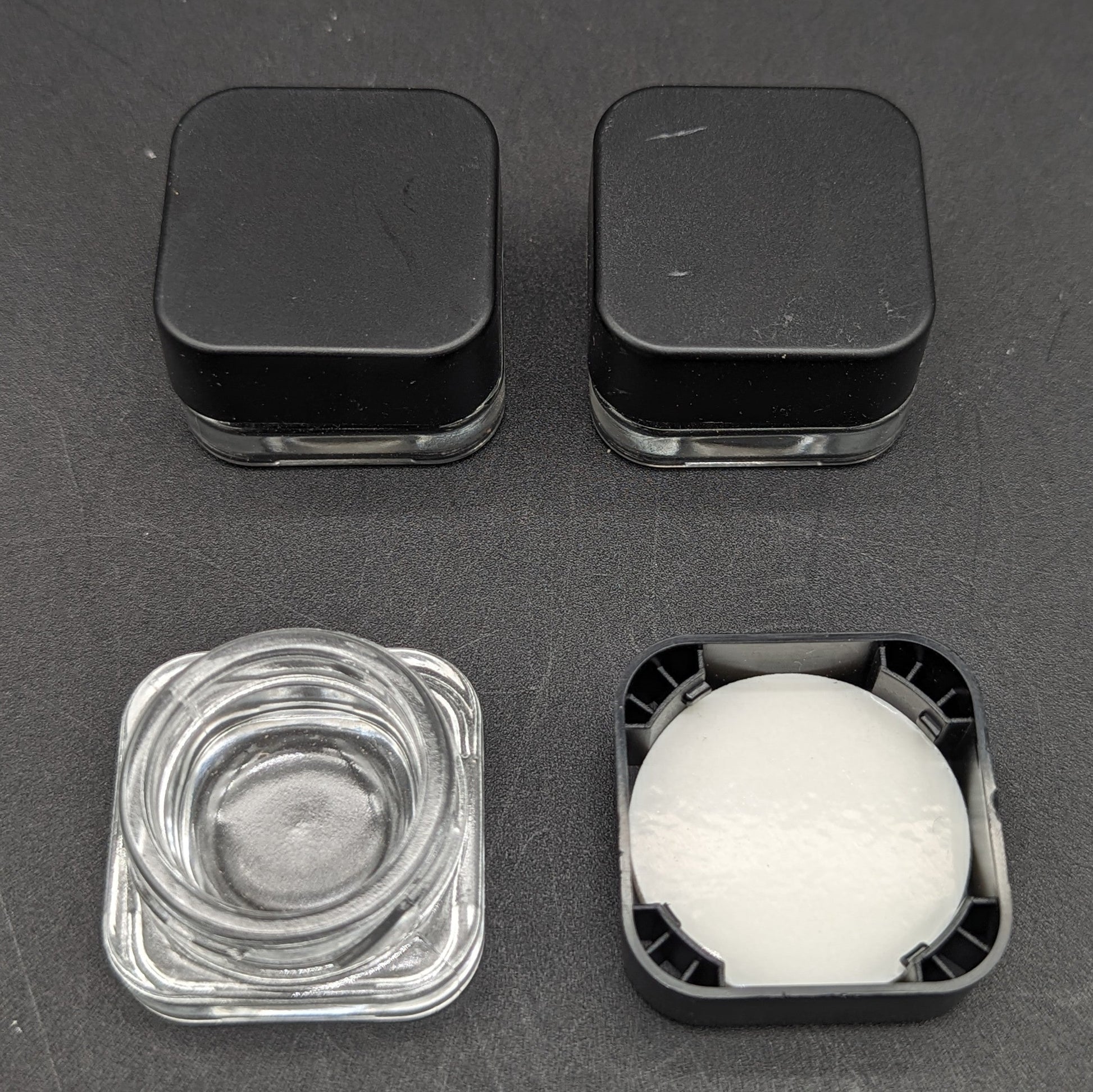 Square Premium Glass Concentrate Jar - 5ml-Avernic Smoke Shop