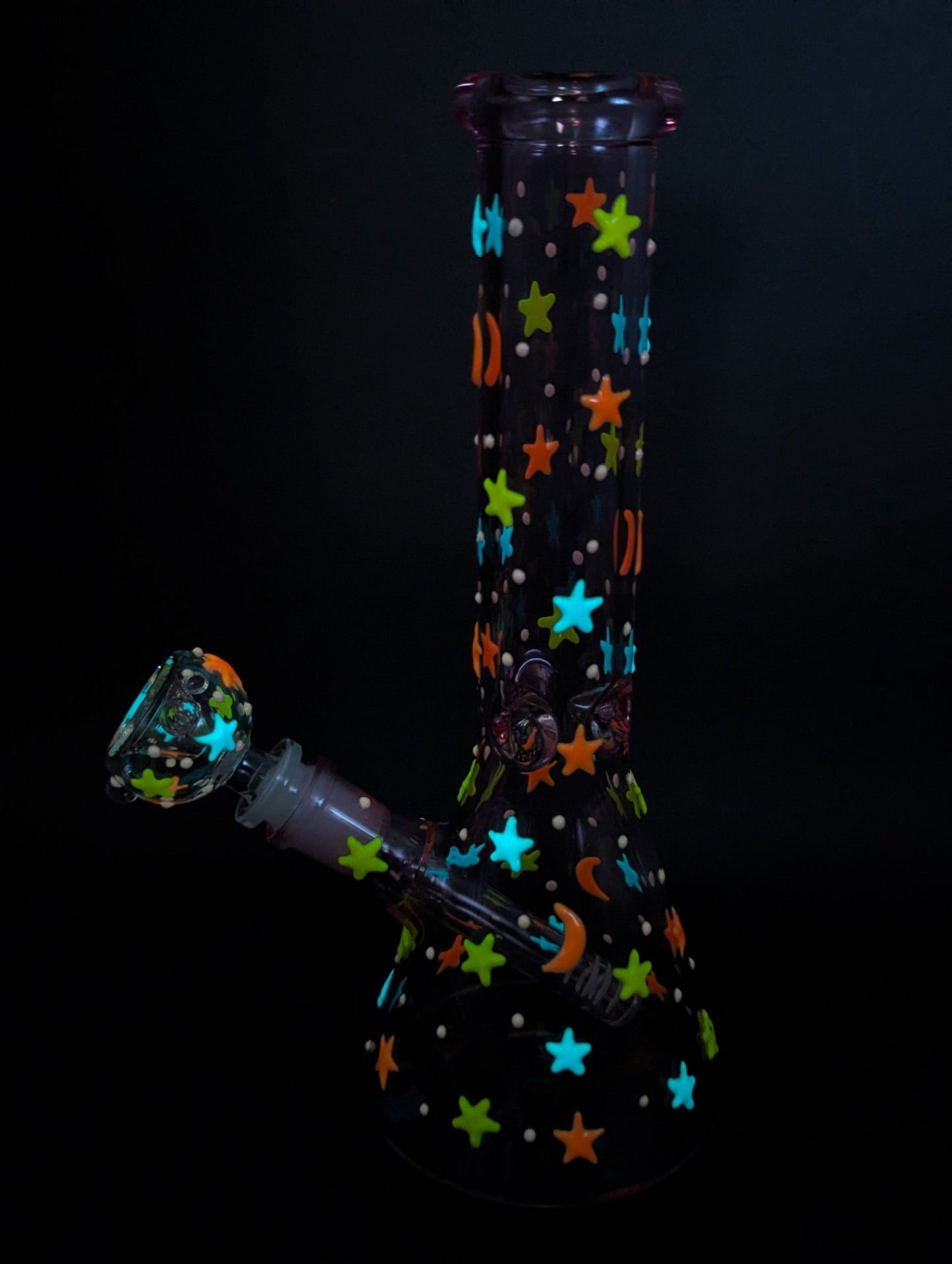Starry Night Sky 10" Beaker Bong