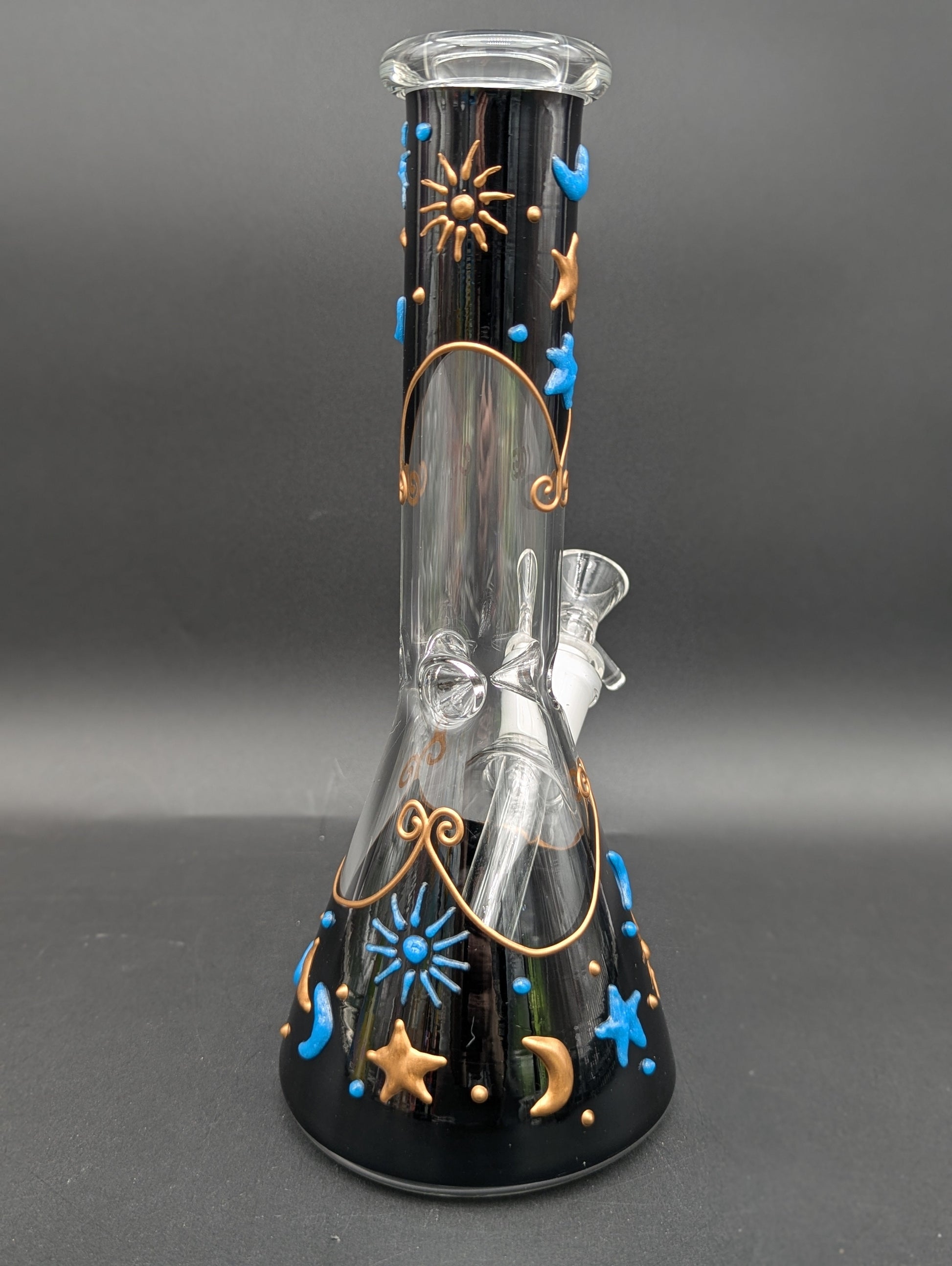 Starry Night Sky Beaker Bong 10"-Avernic Smoke Shop
