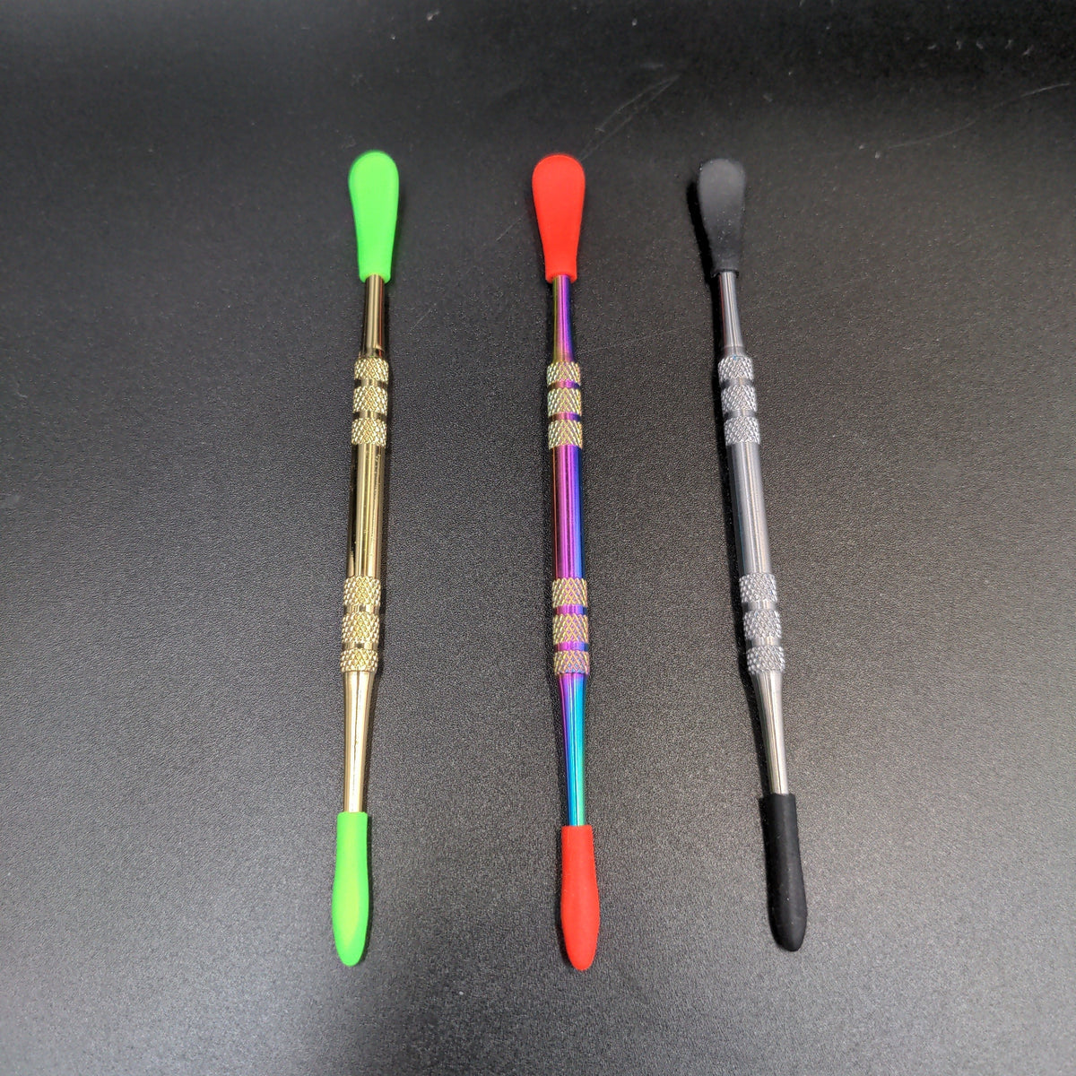 Steel Dab Tools with Silicone Caps-Avernic Smoke Shop