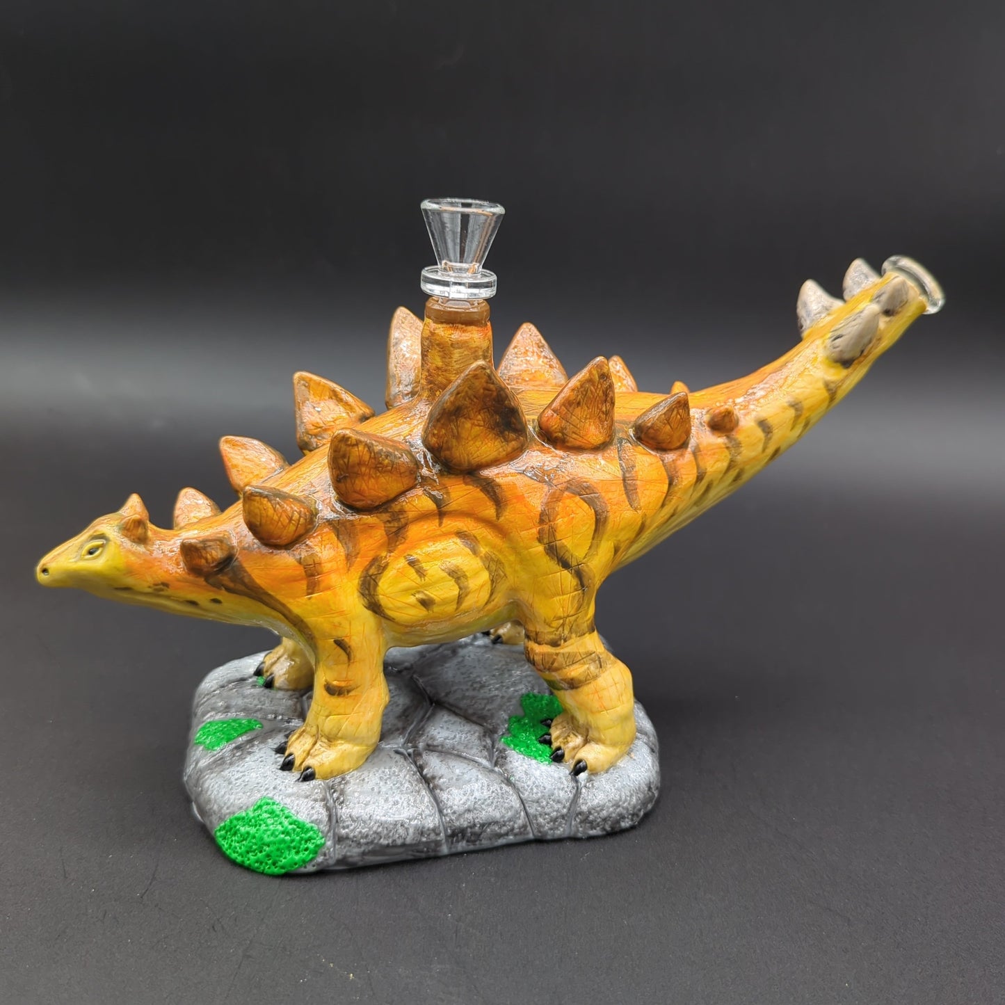 Stegosaurus Dinosaur Bong - Glass and Resin-Avernic Smoke Shop