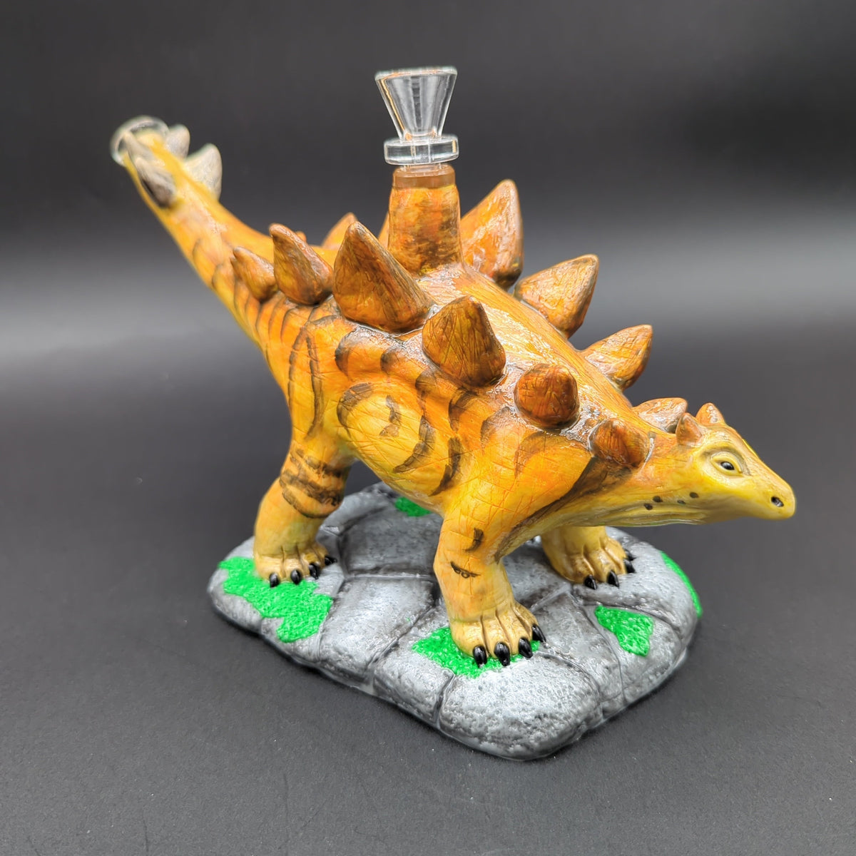 Stegosaurus Dinosaur Bong - Glass and Resin-Avernic Smoke Shop