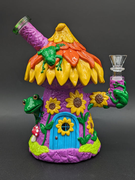 Sunflower Frog House 3D Resin Bong