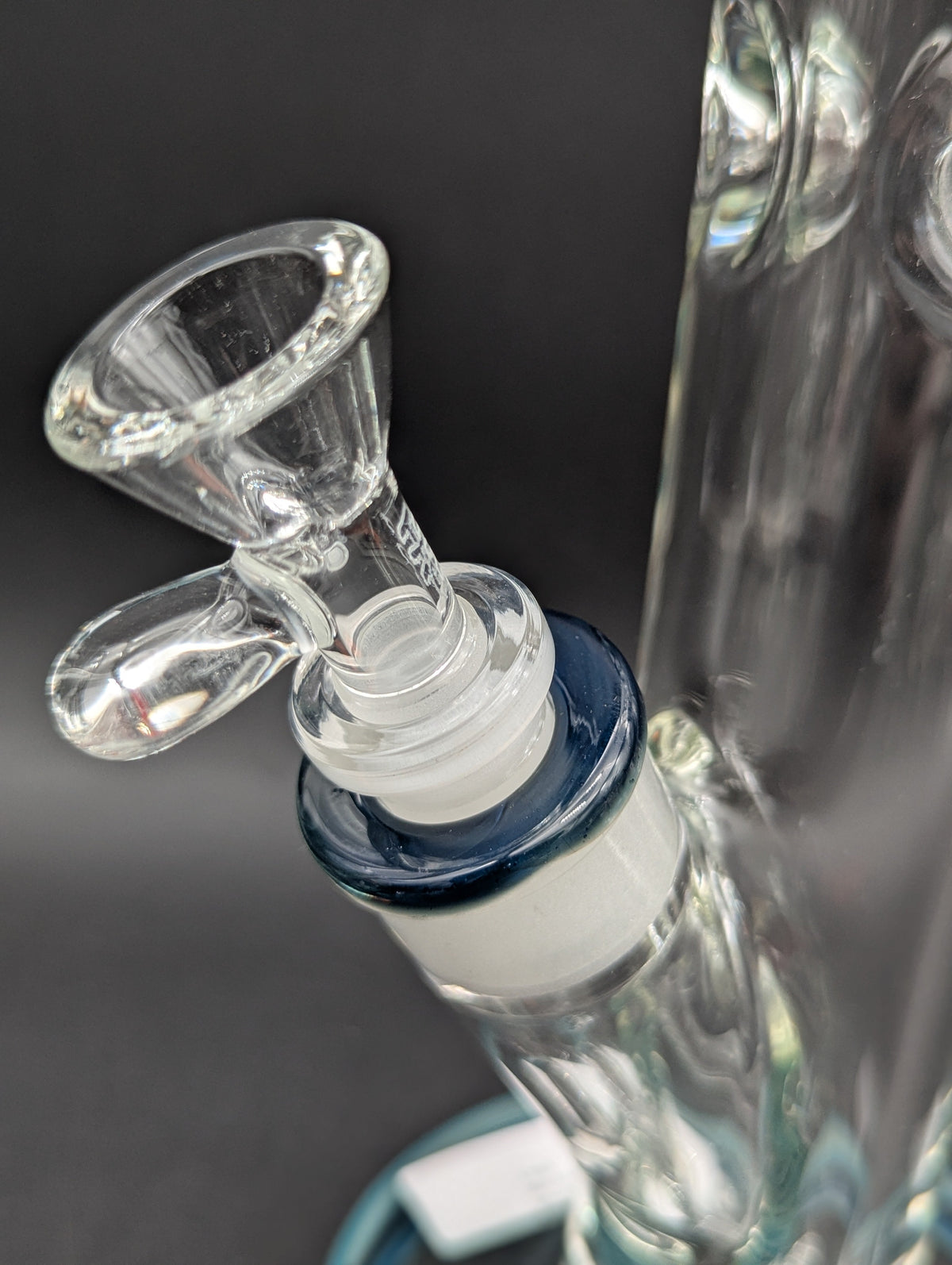 TAG - 18" Straight Tube 50x9MM - 18/14MM Downstem (4.00") | Slyme Blue-Avernic Smoke Shop