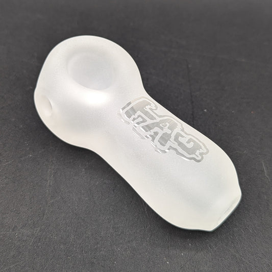 TAG - 4" Super Thick Spoon Pipe - Sandblasted-Avernic Smoke Shop