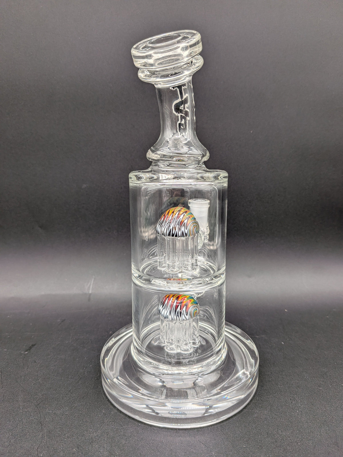 TAG - 8.5" Bent Neck Fixed Double 6-Arm Tree