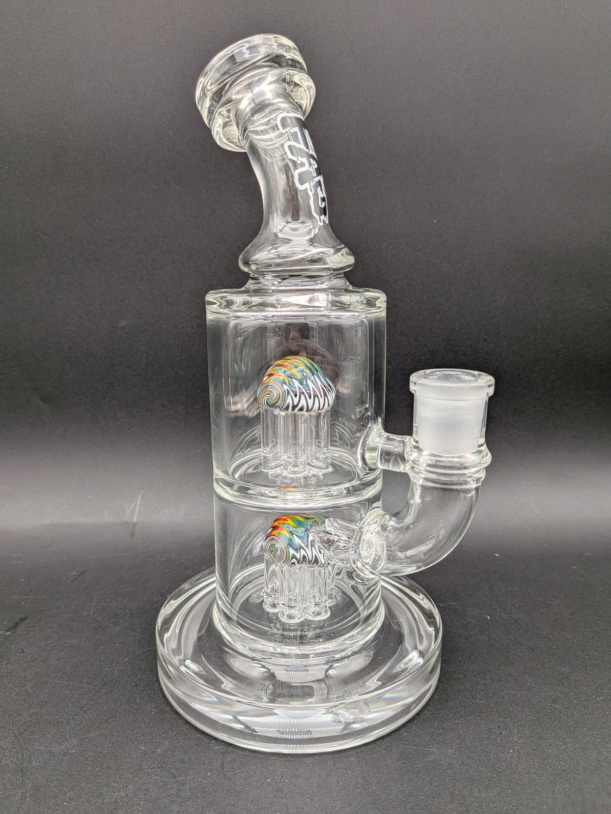 TAG - 8.5" Bent Neck Fixed Double 6-Arm Tree