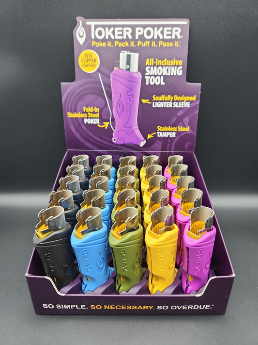 Toker Poker Lighter Sleeve | Clipper Box of 25-Avernic Smoke Shop