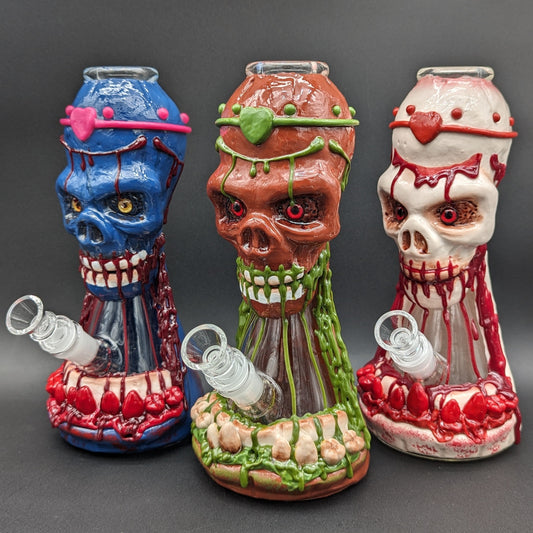 Tribal Doctor Creepy 3D Resin Bong 10"