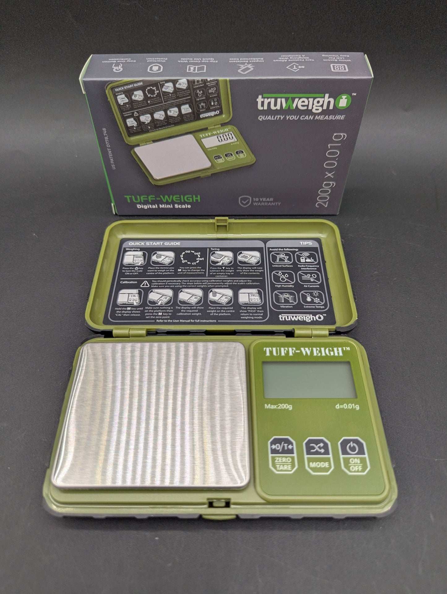 TRUWEIGH "Tuff-Weigh" Scale - 200G X 0.01G