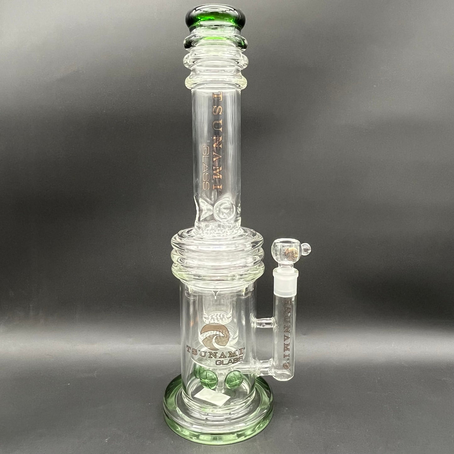 Tsunami Button Double Honeycomb Perc (16″)-Avernic Smoke Shop