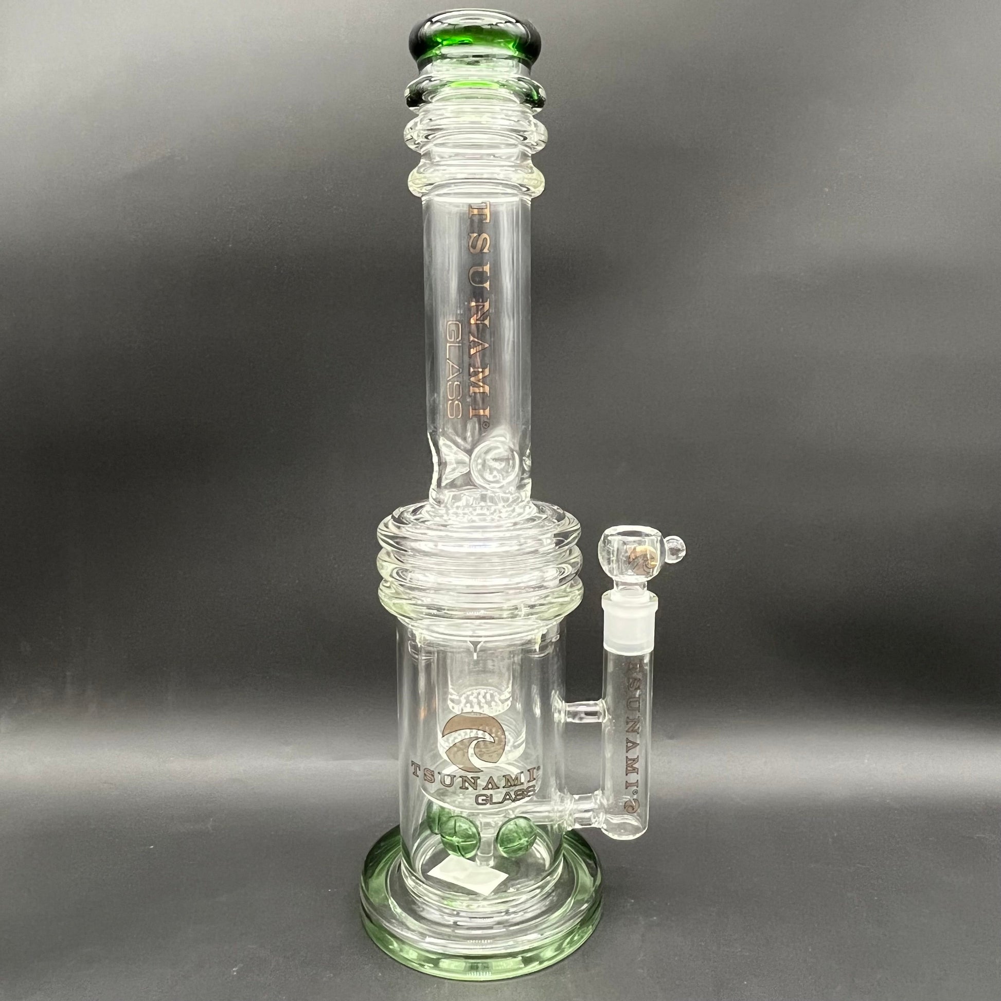 Tsunami Button Double Honeycomb Perc (16″)-Avernic Smoke Shop