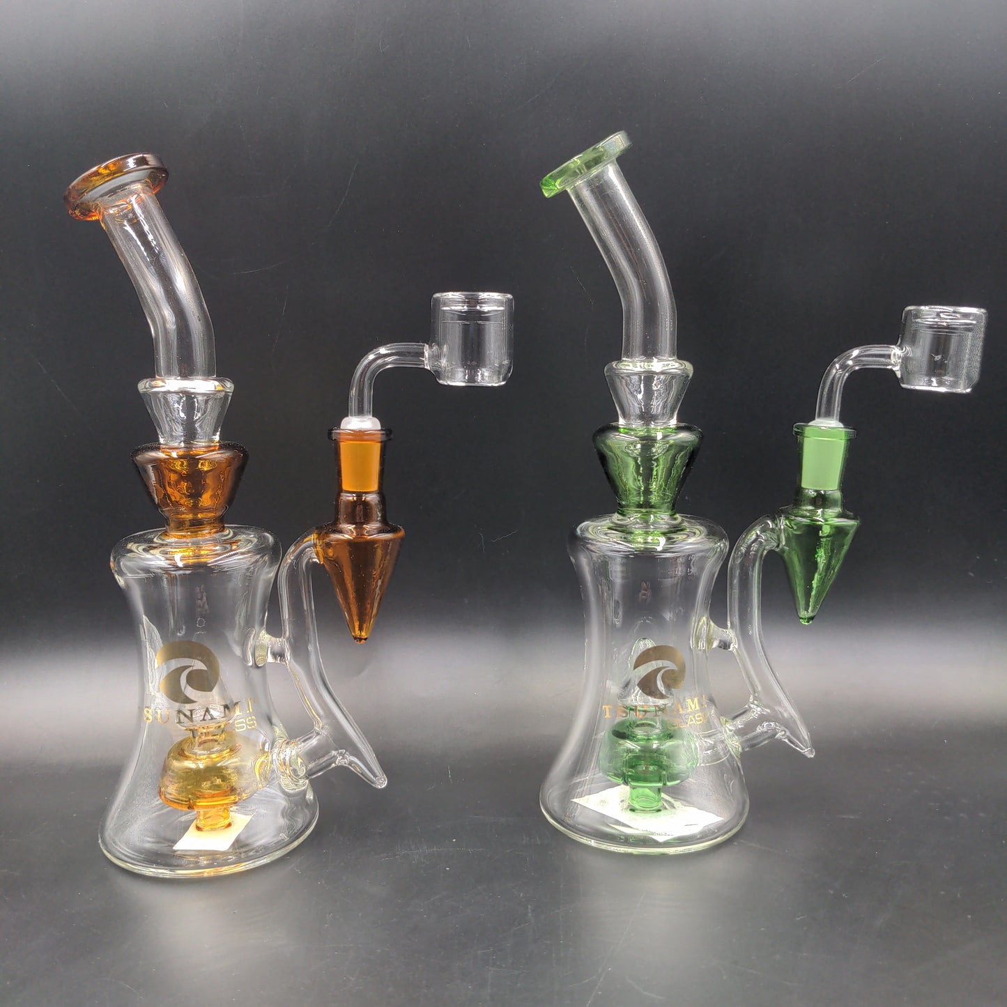 Tsunami Concentrate Rig Shower Head Pyramid 10″ - Avernic Smoke Shop