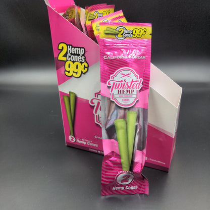 Twisted Hemp Wrap Cones - Avernic Smoke Shop
