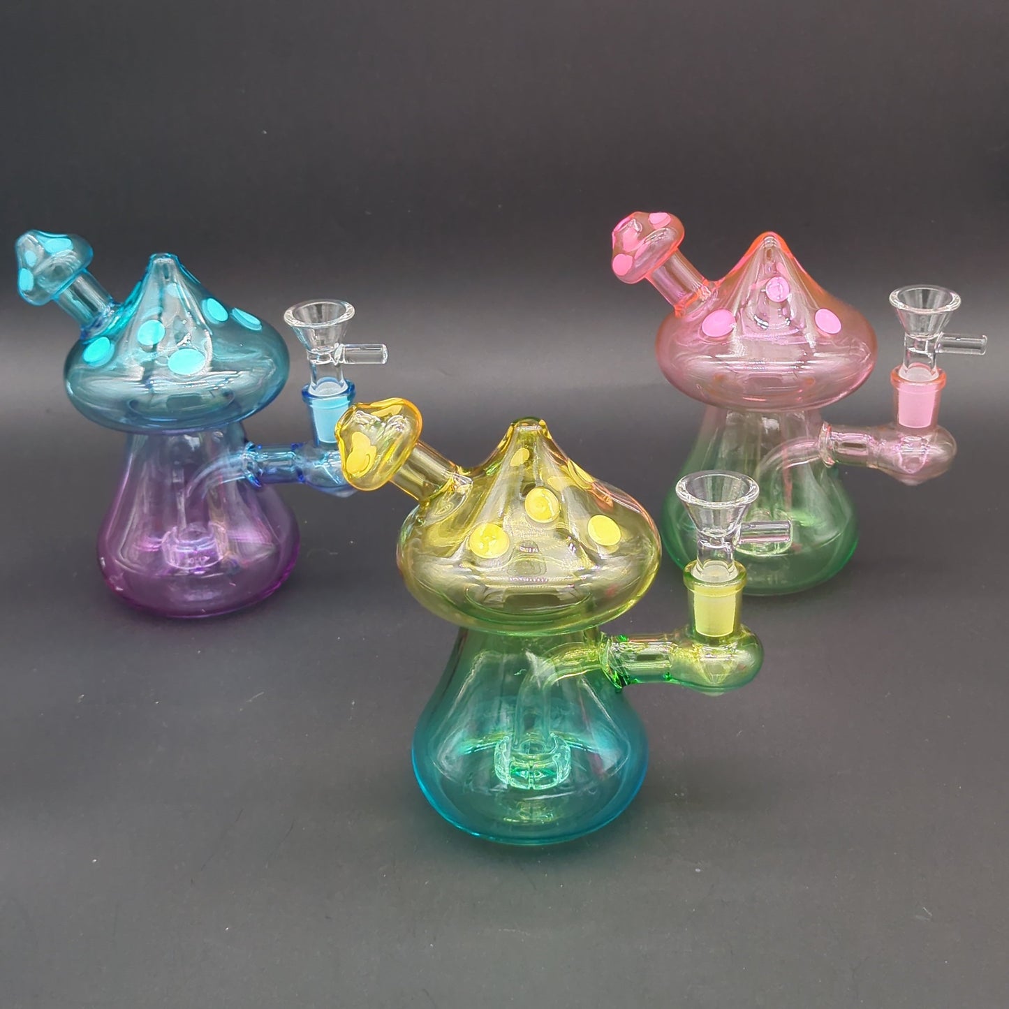 Two Tone Mushroom Bongs w/ Showerhead Perc