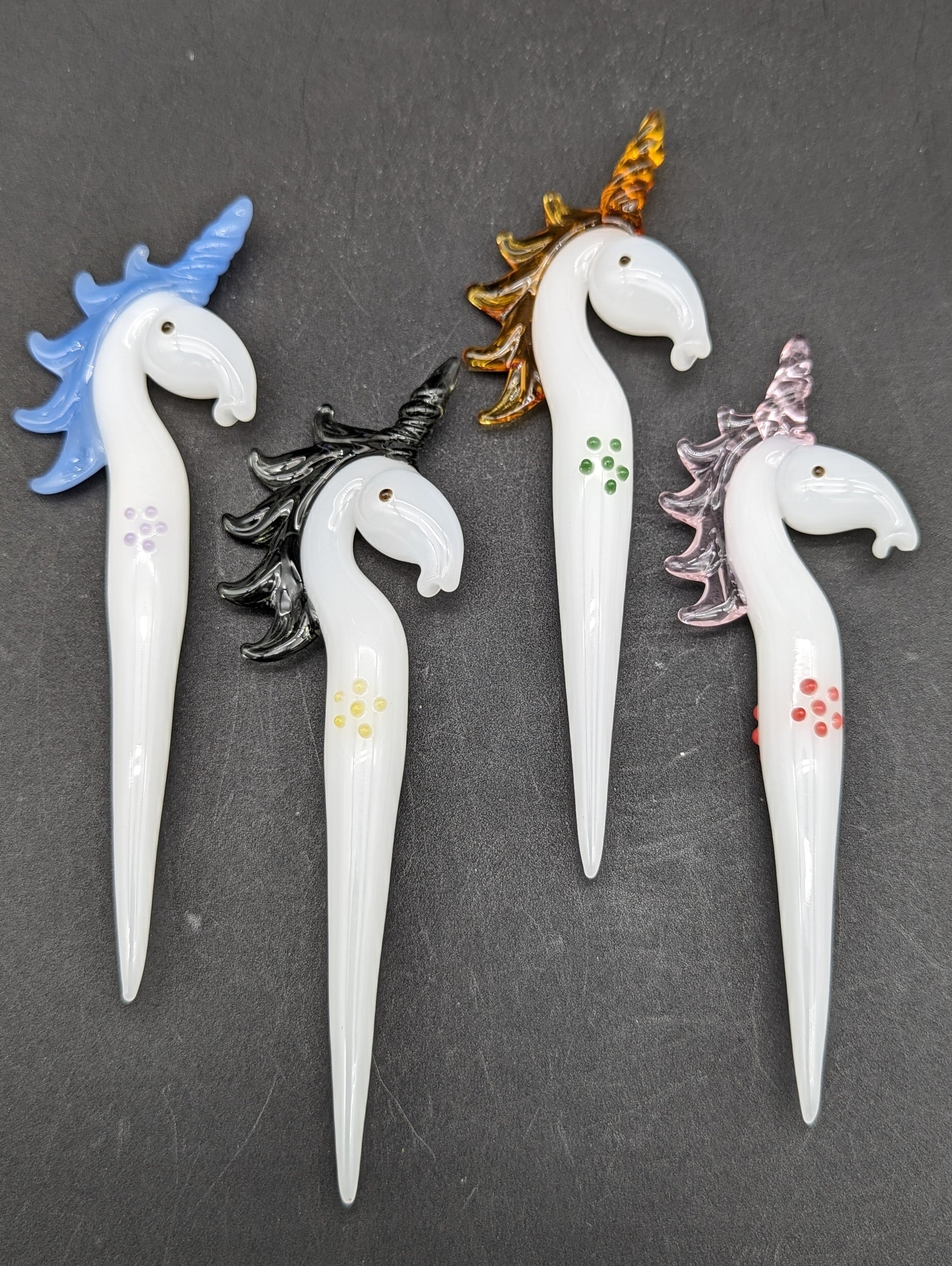 Unicorn Glass Dab Tool-Avernic Smoke Shop