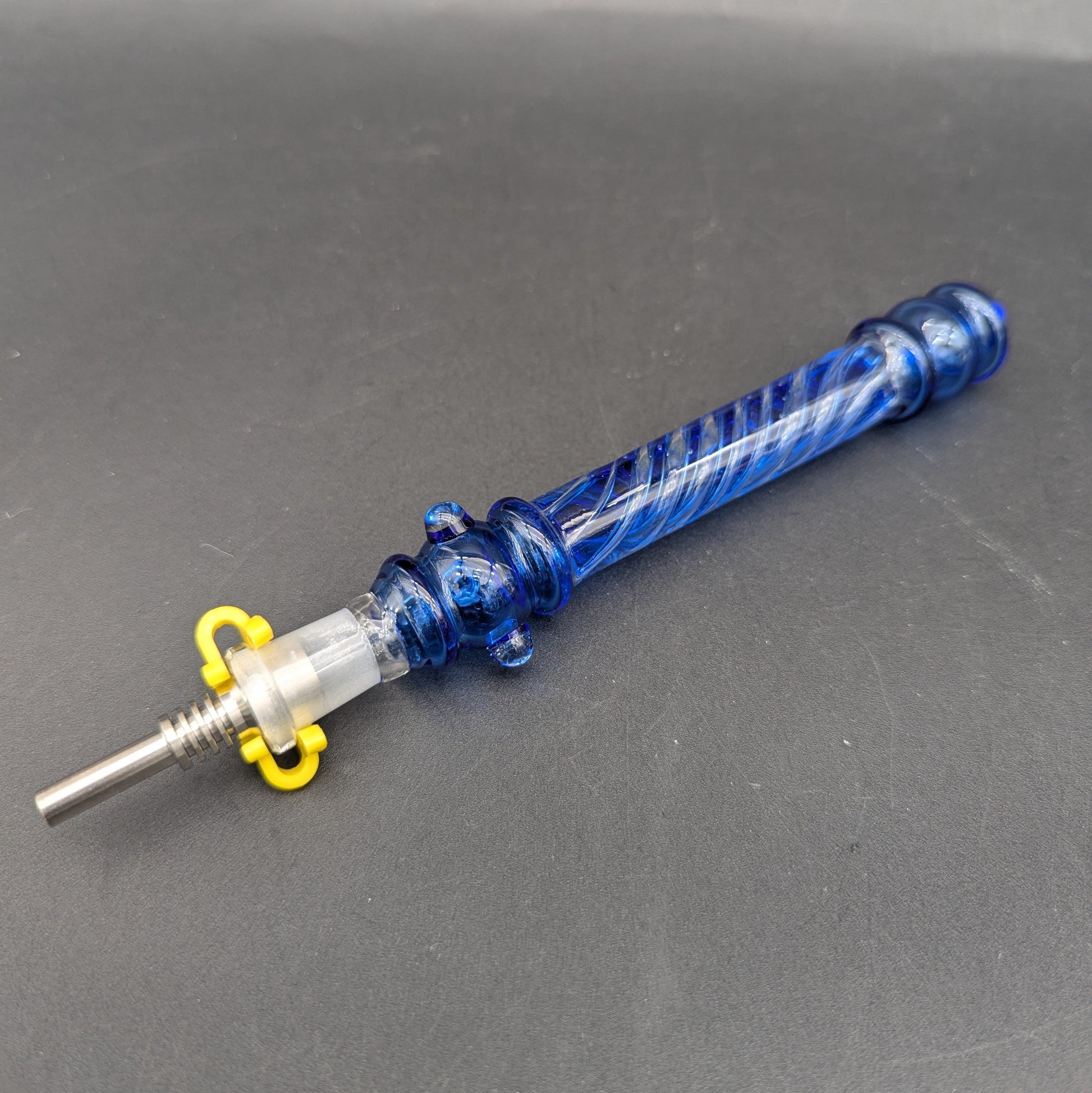 Vortex Glass Swirl Dab Straw 7"-Avernic Smoke Shop