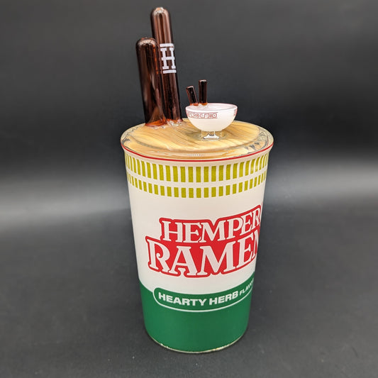 XL Hemper Ramen Glass Water Pipe | 14mm F-Avernic Smoke Shop