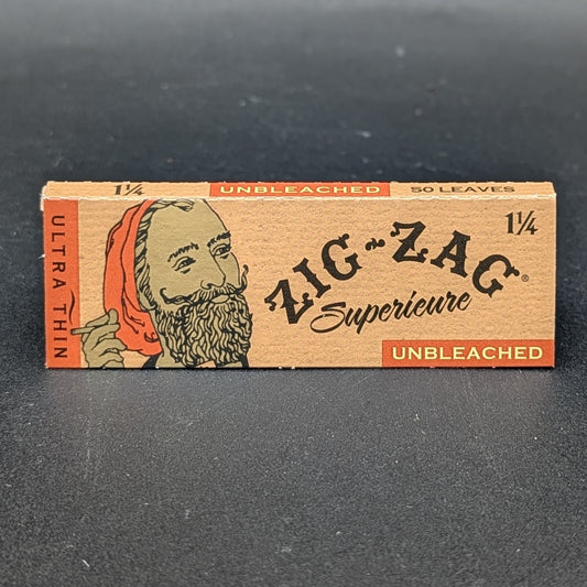 Zig Zag 1 1/4" Size Rolling Papers - Unbleached