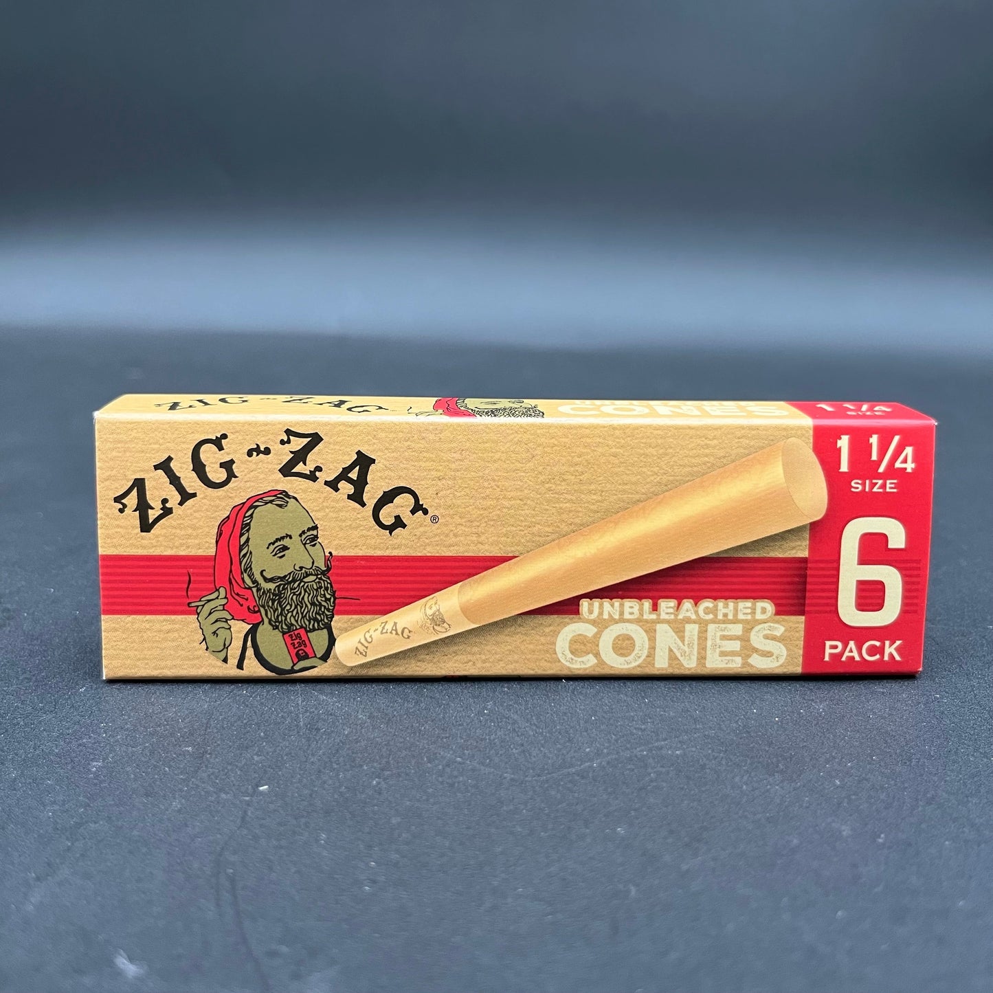 Zig Zag Unbleached Cones | 1 1/4 | 6pc-Avernic Smoke Shop