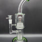 11" Double Matrix Bent Neck Water Pipe - green