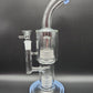 11" Double Matrix Bent Neck Water Pipe - blue