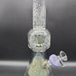 11.5" Etched Stone Pyramid Beaker - purple