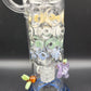 12" Multi Color Swiss Recycler - close up of percs