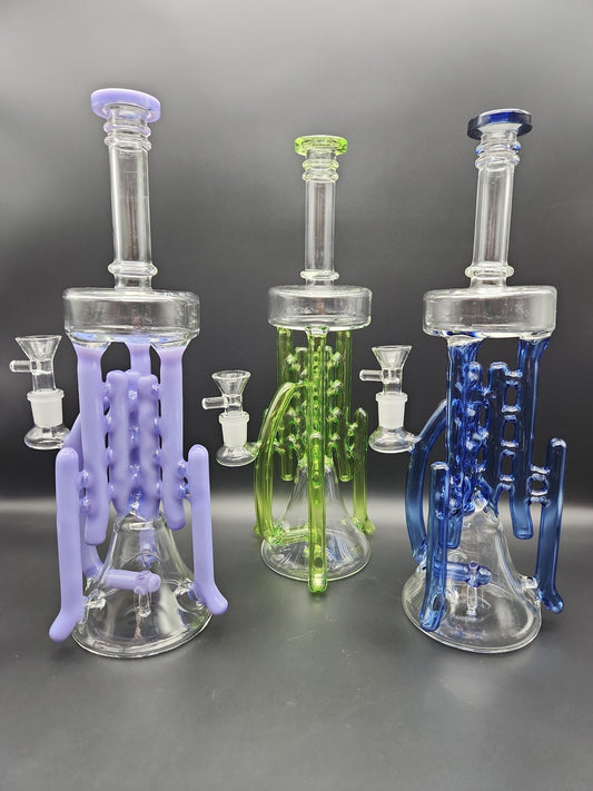 12" Swiss Pillars Recycler Water Pipe