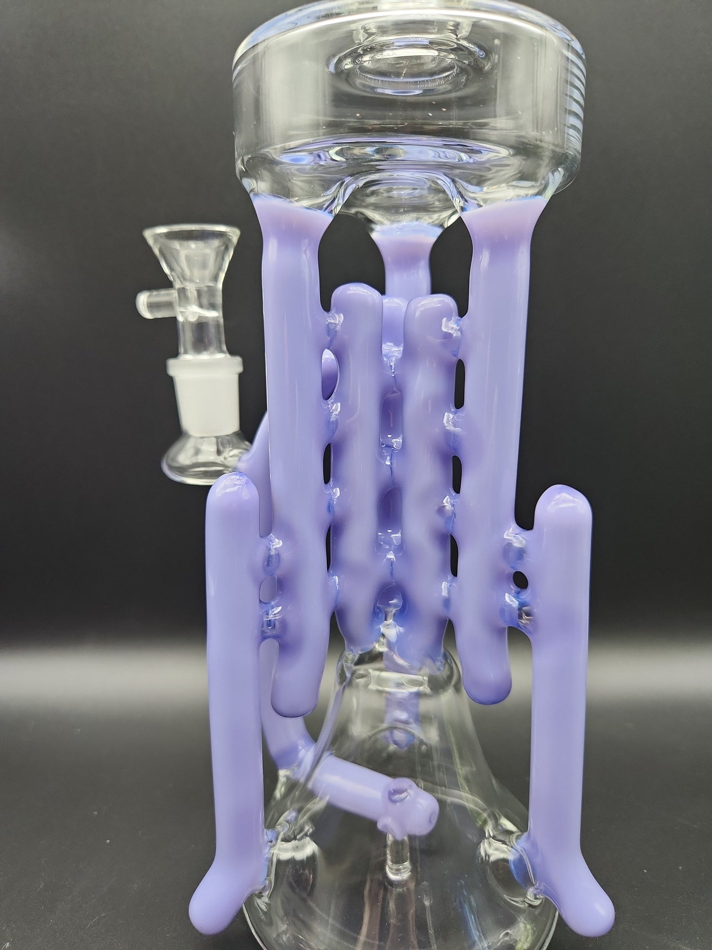 12" Swiss Pillars Recycler Water Pipe - purple