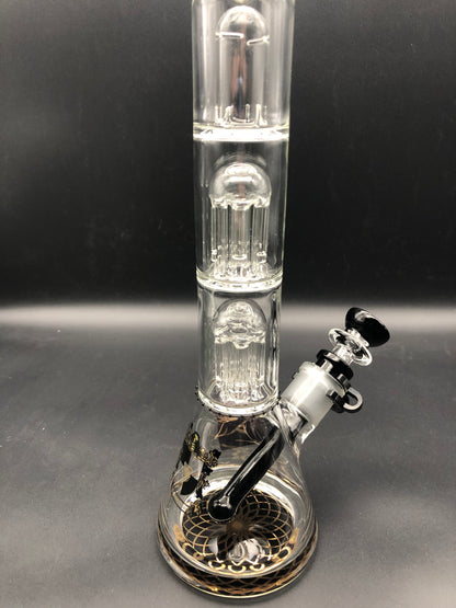 13" Phoenix Double Tree Beaker Bong percs