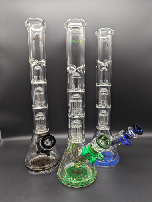 13" Phoenix Double Tree Beaker Bong