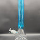 16" Etched Color Tube Beaker Bongs Blue