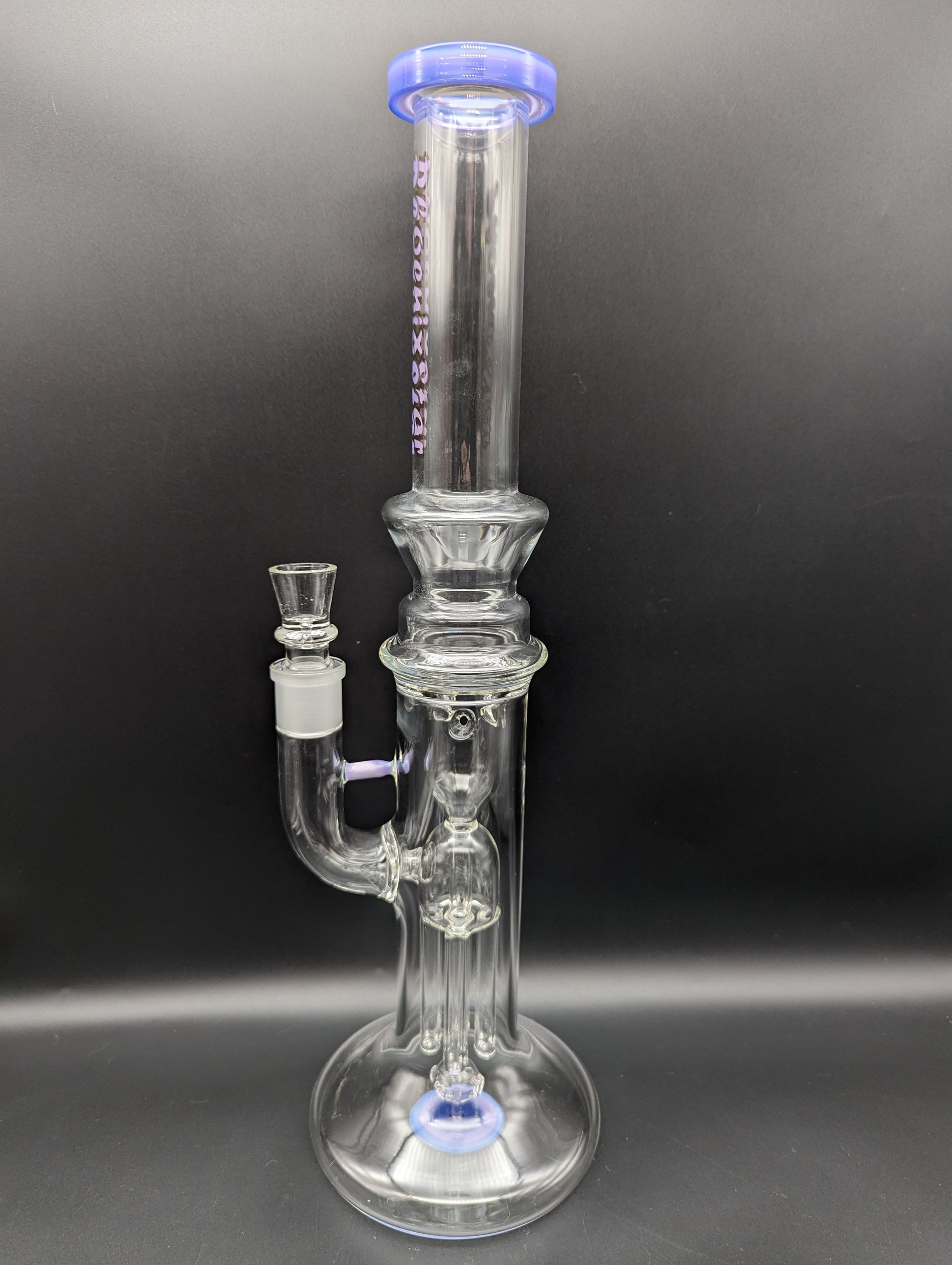 17" Hollow Foot Straight Tube Incycler - purple