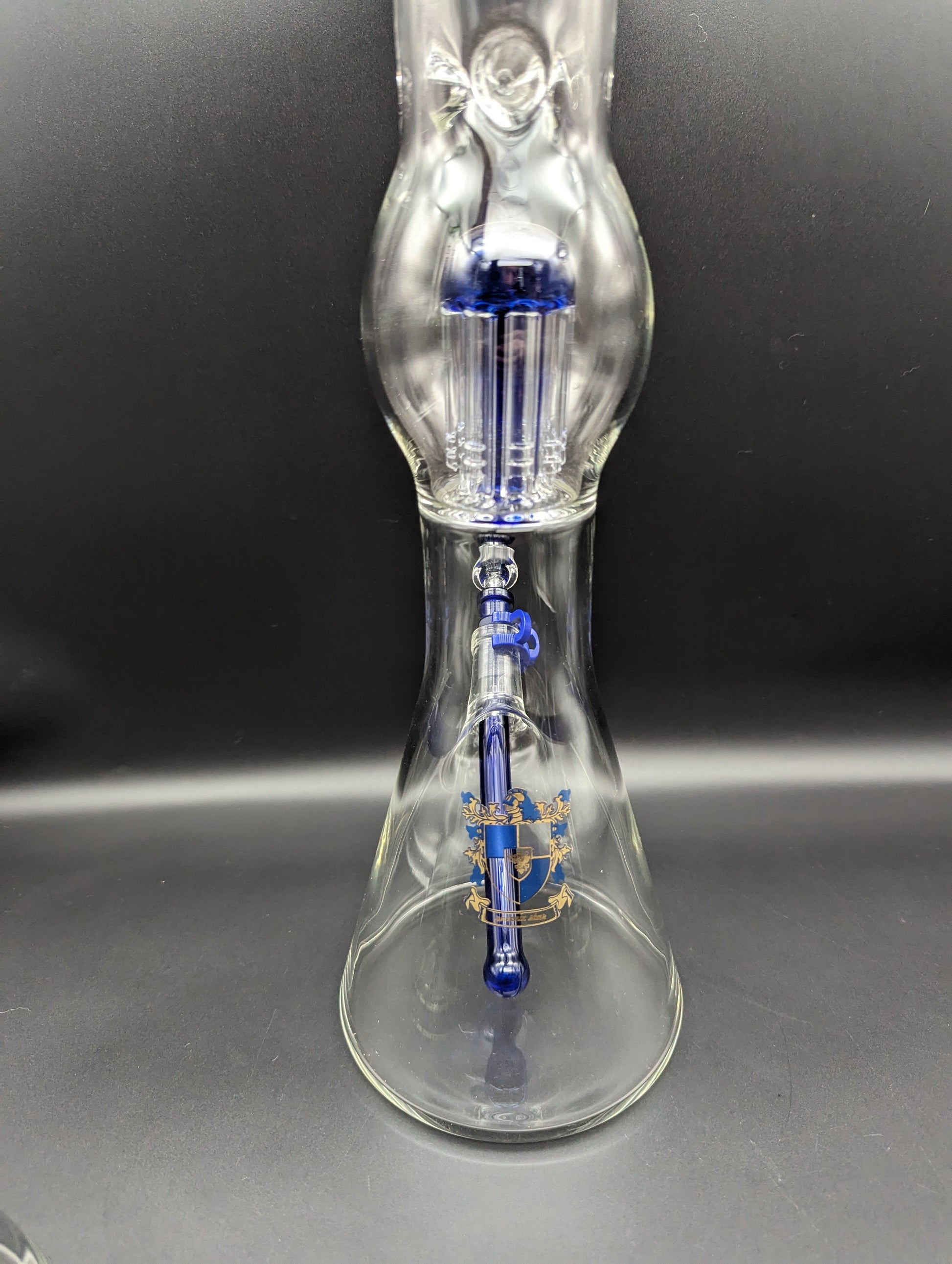 17" Phoenix Beaker with Tree Perc back of piece